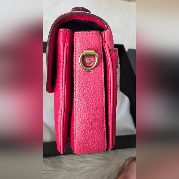 Coach Pink Leather Two Toned Cassie Bag - Picture 3 of 12